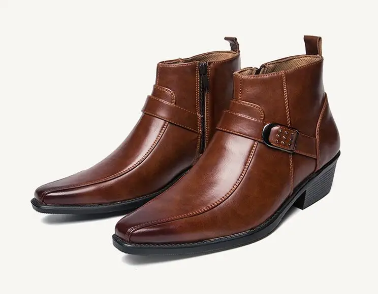 Men's Dress Ankle Zip Leather Boots 2019 Autumn British Retro Men Motorcycle Boots Casual Shoes Black Buckle Zapatillas
Men's Dress Ankle Zip Leather Boots 2019 Autumn British Retro Men Motorcycle Boots Casual Shoes Black Buckle Zapatillas