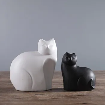 1 set European Style Creative Ceramic Cat Figurines Statues Nordic Artificial Handmade Porcelain Animal Statue Home Decoration
1 set European Style Creative Ceramic Cat Figurines Statues Nordic Artificial Handmade Porcelain Animal Statue Home Decoration