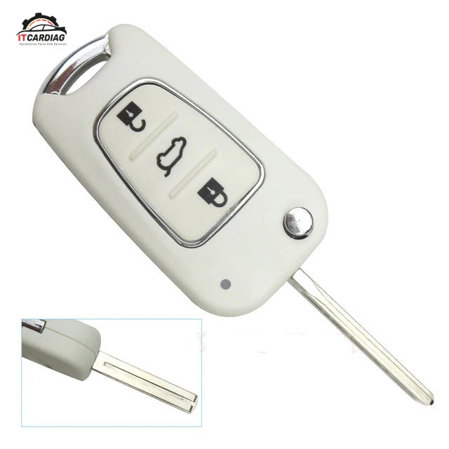 3 Button White Flip Remote Car Key Case Shell For KIA Sportage K2 K3 K5 For Hyundai Blank Uncut Blade Keyless Fob Cover
3 Button White Flip Remote Car Key Case Shell For KIA Sportage K2 K3 K5 For Hyundai Blank Uncut Blade Keyless Fob Cover