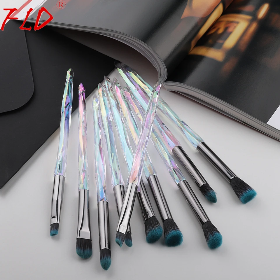 FLD 10Pcs Makeup Brush with Soft Bristles Suitable for Eye Shadow Lipstick Eyebrow and Eyeliner 4 FLD 10Pcs Makeup Brush with Soft Bristles Suitable for Eye Shadow Lipstick Eyebrow and Eyeliner 4
