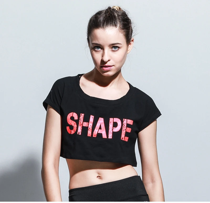 Sport T Shirt Women Sport Top Short Sleeve Yoga Shirt Fitness Women Crop Top Workout Jogging Running T-shirt Tank Top Sportswear 22