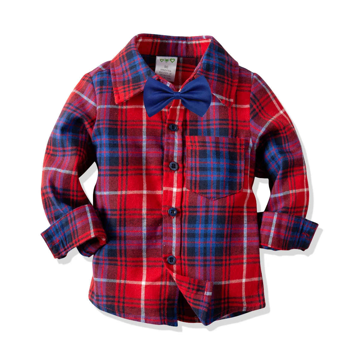 Boy's Turn-Down Collar Thin Plaids Design Casual Shirts Red Cotton Streetwear Spring and Autumn Shirts with Bowtie
Boy's Turn-Down Collar Thin Plaids Design Casual Shirts Red Cotton Streetwear Spring and Autumn Shirts with Bowtie