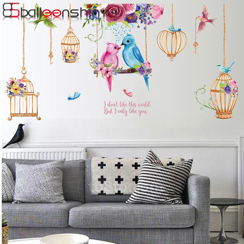 BalleenShiny PVC Parrot Birdcage Plane Wall Sticker Colorful Droplight Living Room Kids Room Window Mural Decals Nursery Decals
BalleenShiny PVC Parrot Birdcage Plane Wall Sticker Colorful Droplight Living Room Kids Room Window Mural Decals Nursery Decals