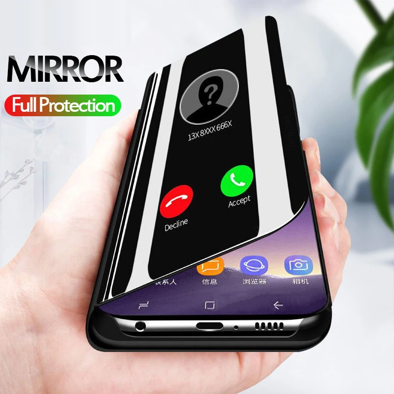 Smart Mirror Clear View Phone Case For Samsung Galaxy S10 Plus Leather Flip Stand Case For Samsung Galaxy S10E M10 M20 A8S A6S
Smart Mirror Clear View Phone Case For Samsung Galaxy S10 Plus Leather Flip Stand Case For Samsung Galaxy S10E M10 M20 A8S A6S