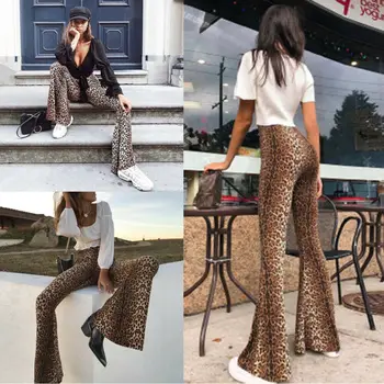Hirigin Women Leopard Print Loose Pants Lady Bandage Casual High Waist Long Flare Trousers New 
Hirigin Women Leopard Print Loose Pants Lady Bandage Casual High Waist Long Flare Trousers New
