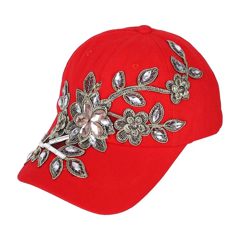 Flower Canvas Snapback Caps 