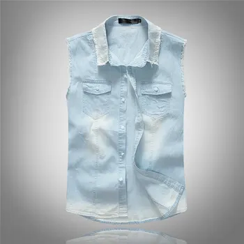 Men Summer Thin Denim Vest Men Slim Fit Sleeveless Jeans Jacket Mens Casual Blue Denim Vests Korean Casual Sheer Jean Waistcoat
Men Summer Thin Denim Vest Men Slim Fit Sleeveless Jeans Jacket Mens Casual Blue Denim Vests Korean Casual Sheer Jean Waistcoat