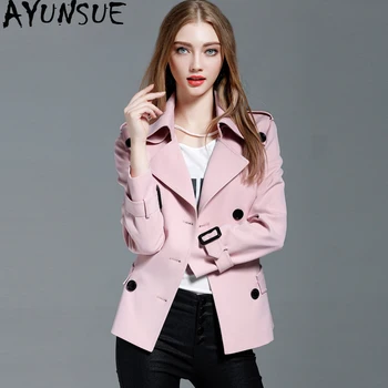 

AYUNSUE Spring 2020 Trench Coat for Women Korean Fashion Clothes Women's Windbreaker Autumn Overcoat Sobretudo Feminino F1078