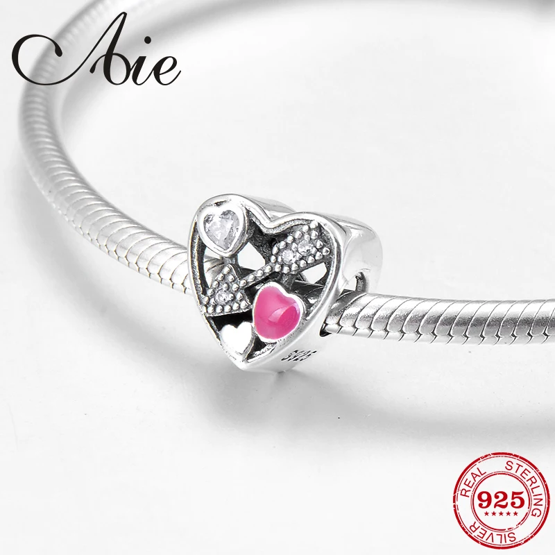 Valentine's day gift 925 Sterling Silver heart shape fine Arrow of love Beads Fit Original Pandora Charm Bracelet Jewelry making
Valentine's day gift 925 Sterling Silver heart shape fine Arrow of love Beads Fit Original Pandora Charm Bracelet Jewelry making
