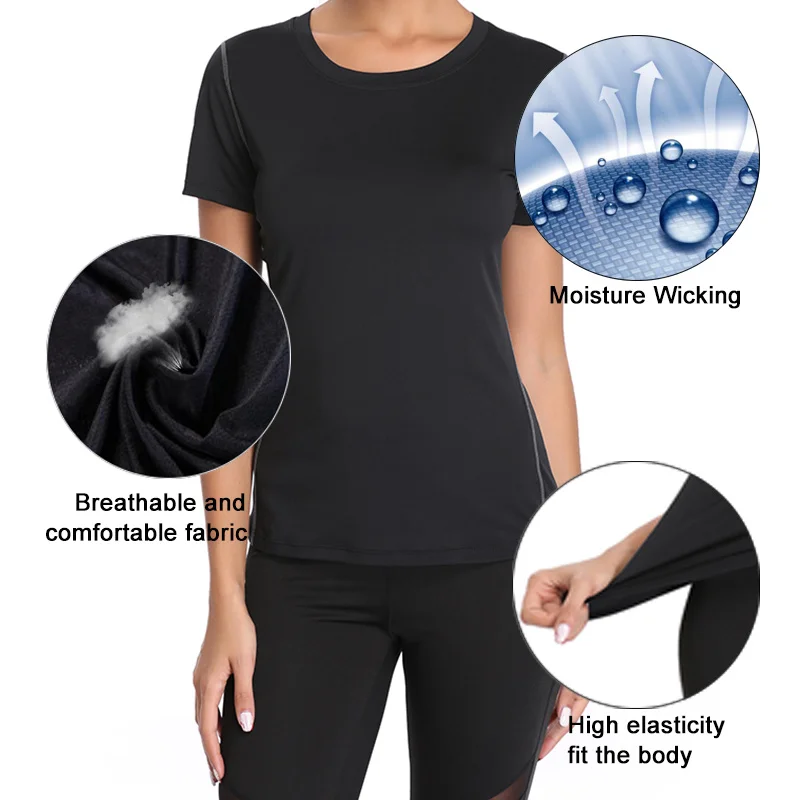 Fitness Shirts T-shirts Tee Shirt Women Moisture Wicking Activewear Tops O-Neck Short Sleeve Work Out Sport Shirt
Fitness Shirts T-shirts Tee Shirt Women Moisture Wicking Activewear Tops O-Neck Short Sleeve Work Out Sport Shirt