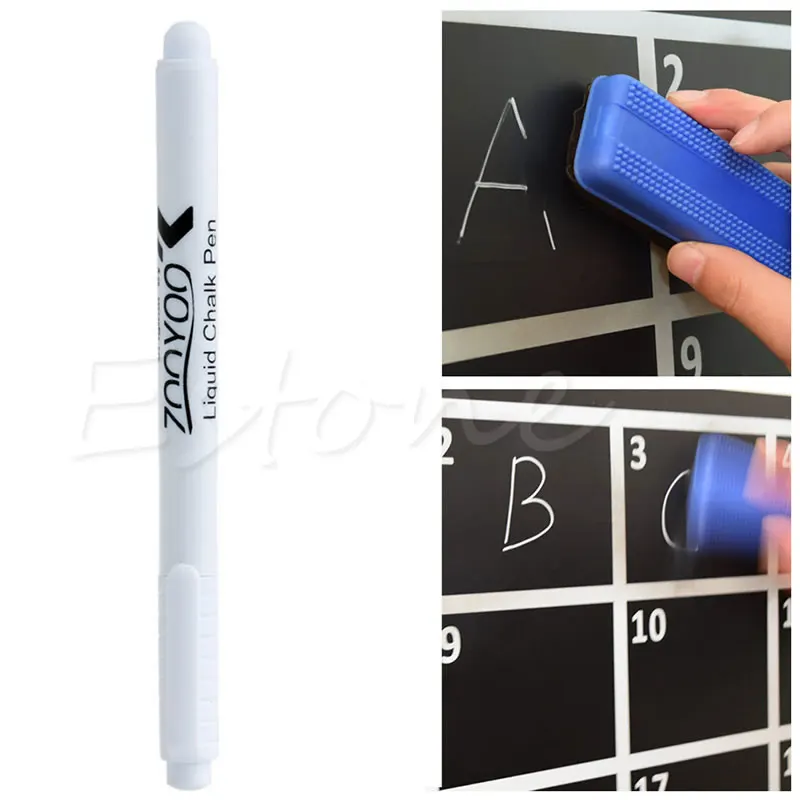 New White Liquid Chalk Pen/Marker For Glass Windows Chalkboard Blackboard drawing or writing on chalkboards/glass/windows
New White Liquid Chalk Pen/Marker For Glass Windows Chalkboard Blackboard drawing or writing on chalkboards/glass/windows