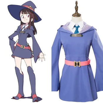 

Hot Anime Little Witch Academia Cosplay Atsuko Akko Kagari Cosplay Costume Uniform Dress Adult Girl Custom Made Any Size Cosplay