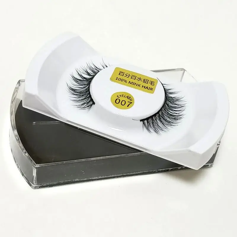 100% Real Mink Hair Black Natural Thick False Fake Eyelashes Women Lady Eye Lashes Makeup Extension Tools 007
100% Real Mink Hair Black Natural Thick False Fake Eyelashes Women Lady Eye Lashes Makeup Extension Tools 007