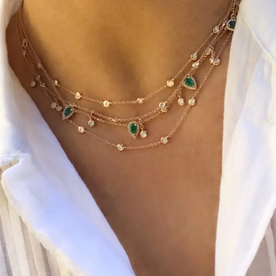 2018 New Boho Women chocker gold color Chain CZ choker Necklace collana Kolye Bijoux Collares Collier Femme High quality jewelry
2018 New Boho Women chocker gold color Chain CZ choker Necklace collana Kolye Bijoux Collares Collier Femme High quality jewelry