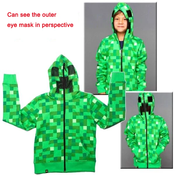 Kids Unisex Minecraft Creeper Cosplay Hoodies Game Cos Coat Green Costumes Hooded Zipper Boy Girl Outerwear Long sleeve 4-14age
Kids Unisex Minecraft Creeper Cosplay Hoodies Game Cos Coat Green Costumes Hooded Zipper Boy Girl Outerwear Long sleeve 4-14age