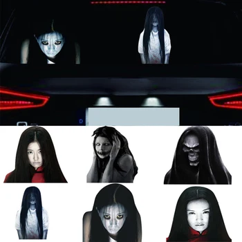 DIY Reflective Scary Horror Face Ghost Decor Car Rear Windows Stickers to Discourage High Beam Lights Users Car Styling Poster
DIY Reflective Scary Horror Face Ghost Decor Car Rear Windows Stickers to Discourage High Beam Lights Users Car Styling Poster