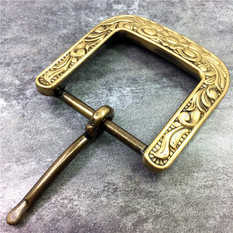 Craved Brass Belt Buckles Arabesque Belt Buckle (1)
