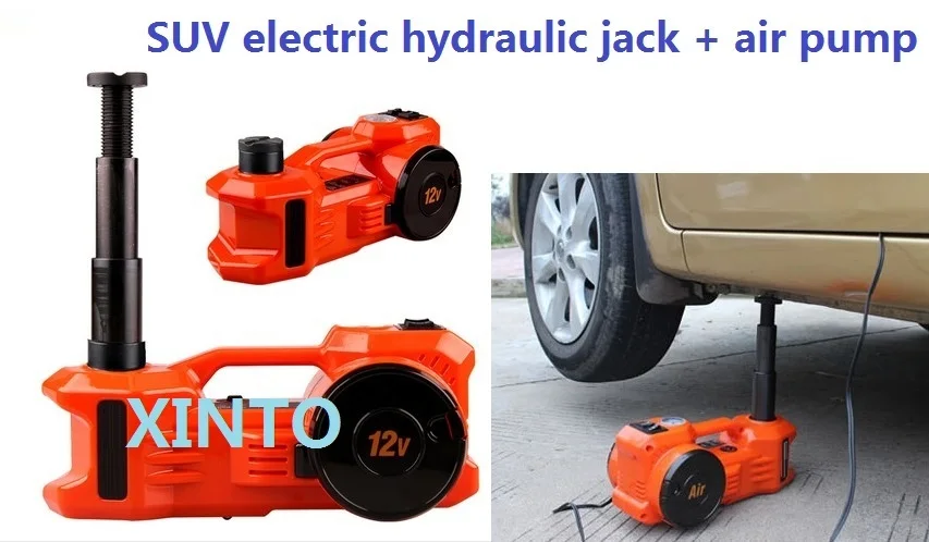 3Ton 12V dual-function horizontal type Electric hydraulic jack with tire pump air pump the max load is 3Ton for SUV use
3Ton 12V dual-function horizontal type Electric hydraulic jack with tire pump air pump the max load is 3Ton for SUV use