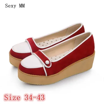 Slip On Shoes Platform Women Wedges High Heels Casual Platform Wedge High Heel Shoes Plus Size 34 - 40 41 42 43
Slip On Shoes Platform Women Wedges High Heels Casual Platform Wedge High Heel Shoes Plus Size 34 - 40 41 42 43
