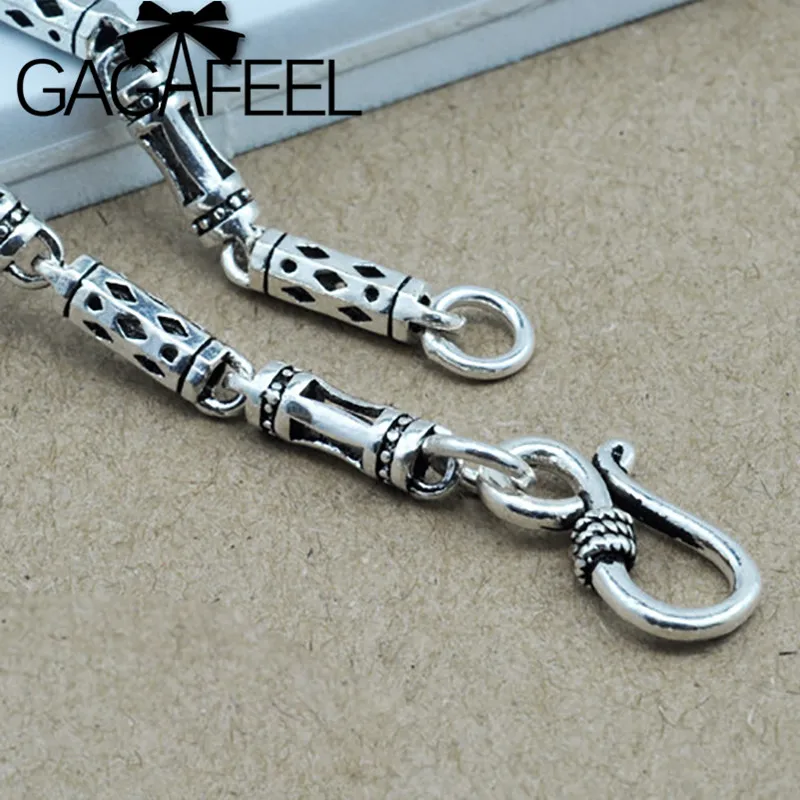 Wholesale 100% Real Pure 925 Sterling Silver Necklace Brand Thick Chain Thai silver long punk Men necklace free shipping LHYC15
Wholesale 100% Real Pure 925 Sterling Silver Necklace Brand Thick Chain Thai silver long punk Men necklace free shipping LHYC15