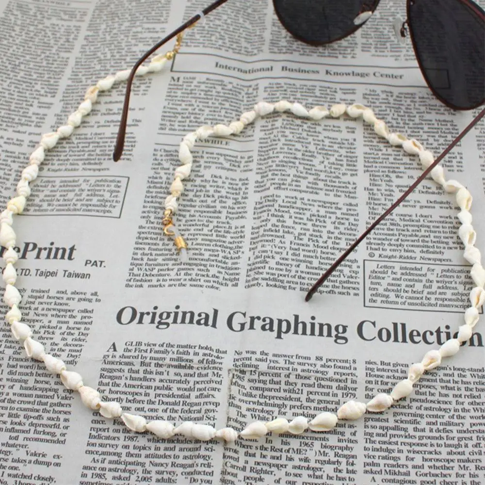 1pc Fashion Chic Womens Eyeglass Small Conch Chains Sunglasses Reading Beaded Glasses Chain Cord Holder Neck Strap Rope 70cm
1pc Fashion Chic Womens Eyeglass Small Conch Chains Sunglasses Reading Beaded Glasses Chain Cord Holder Neck Strap Rope 70cm