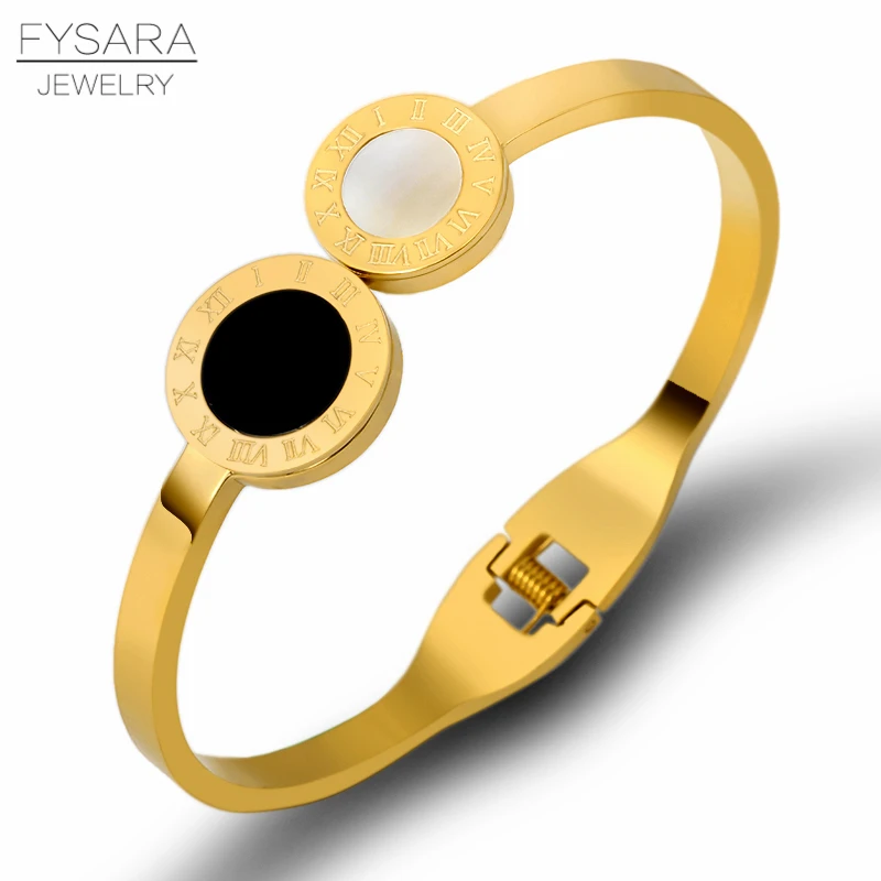 FYSARA Double Round Circles Open Cuff Bracelets Roman Numeral Bangles For Women Black White Shell Bracelet Luxury Trendy Jewelry
FYSARA Double Round Circles Open Cuff Bracelets Roman Numeral Bangles For Women Black White Shell Bracelet Luxury Trendy Jewelry