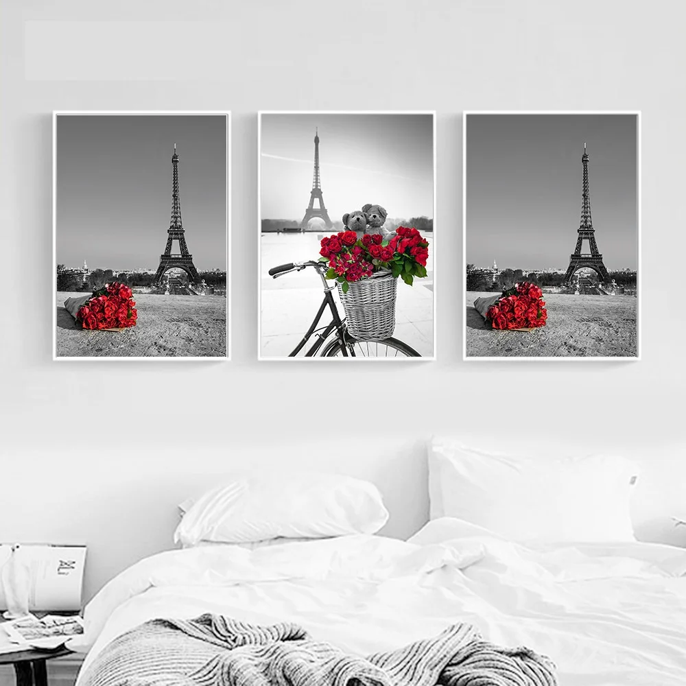 Gohipang Red Rose Flower Landscape Posters and Prints Wall Art Canvas Painting Black White Picture Home Decor For Living Room
Gohipang Red Rose Flower Landscape Posters and Prints Wall Art Canvas Painting Black White Picture Home Decor For Living Room