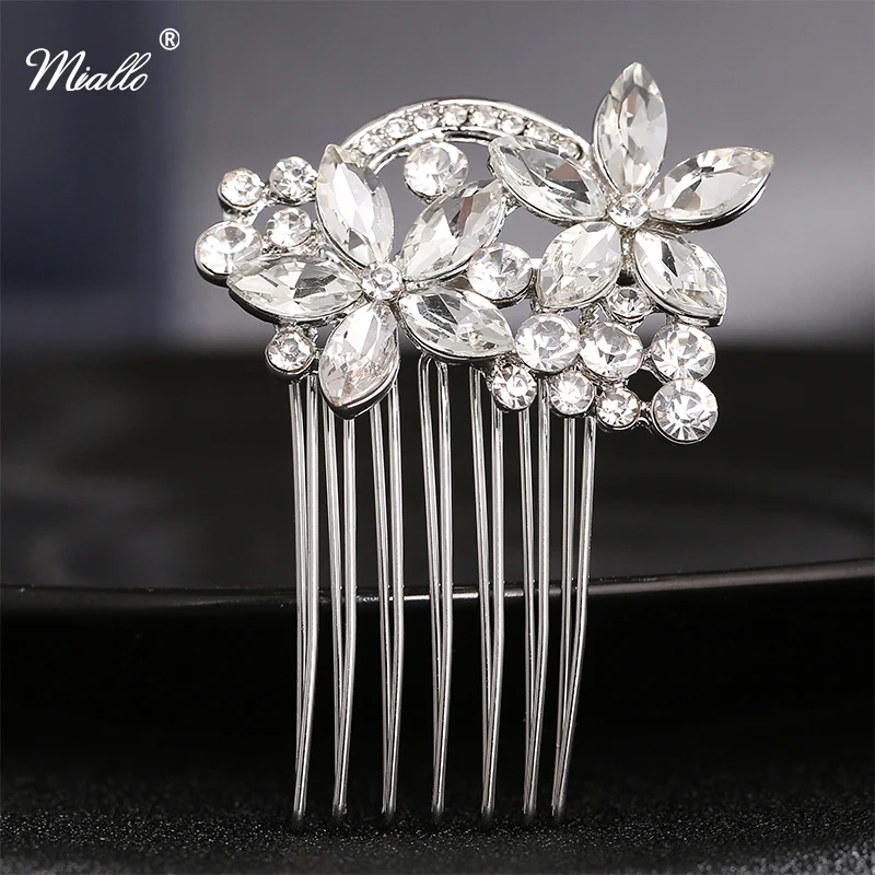 Miallo Wedding Crystal Hair comb Flower Rhinestone Hair Combs Headpiece Flower Pattern Bridal Hair Accessories Hairpins Headband
Miallo Wedding Crystal Hair comb Flower Rhinestone Hair Combs Headpiece Flower Pattern Bridal Hair Accessories Hairpins Headband