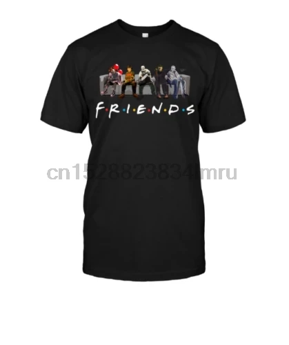 Horror Friends Shirt Horror Movies Halloween Gift Black Cotton Men T-Shirt Cartoon t shirt men Unisex New Fashion tshirt free
Horror Friends Shirt Horror Movies Halloween Gift Black Cotton Men T-Shirt Cartoon t shirt men Unisex New Fashion tshirt free