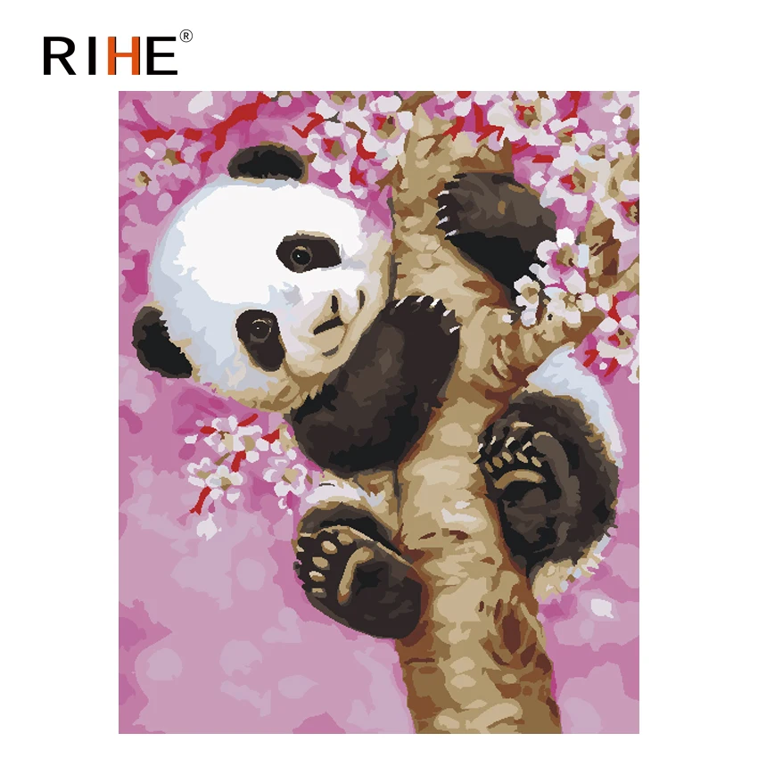 RIHE Cute Panda Diy Painting By Numbers Animal Oil Painting On Canvas Hand Painted Cuadros Decoracion Modern Acrylic Paint
RIHE Cute Panda Diy Painting By Numbers Animal Oil Painting On Canvas Hand Painted Cuadros Decoracion Modern Acrylic Paint