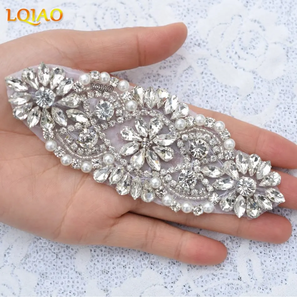 10PCS Hot Fix Handmade Silver Bridal Sash Belt Crystal Rhinestone Applique With Clear Rhinestones for Wedding Belt and Sashes
10PCS Hot Fix Handmade Silver Bridal Sash Belt Crystal Rhinestone Applique With Clear Rhinestones for Wedding Belt and Sashes