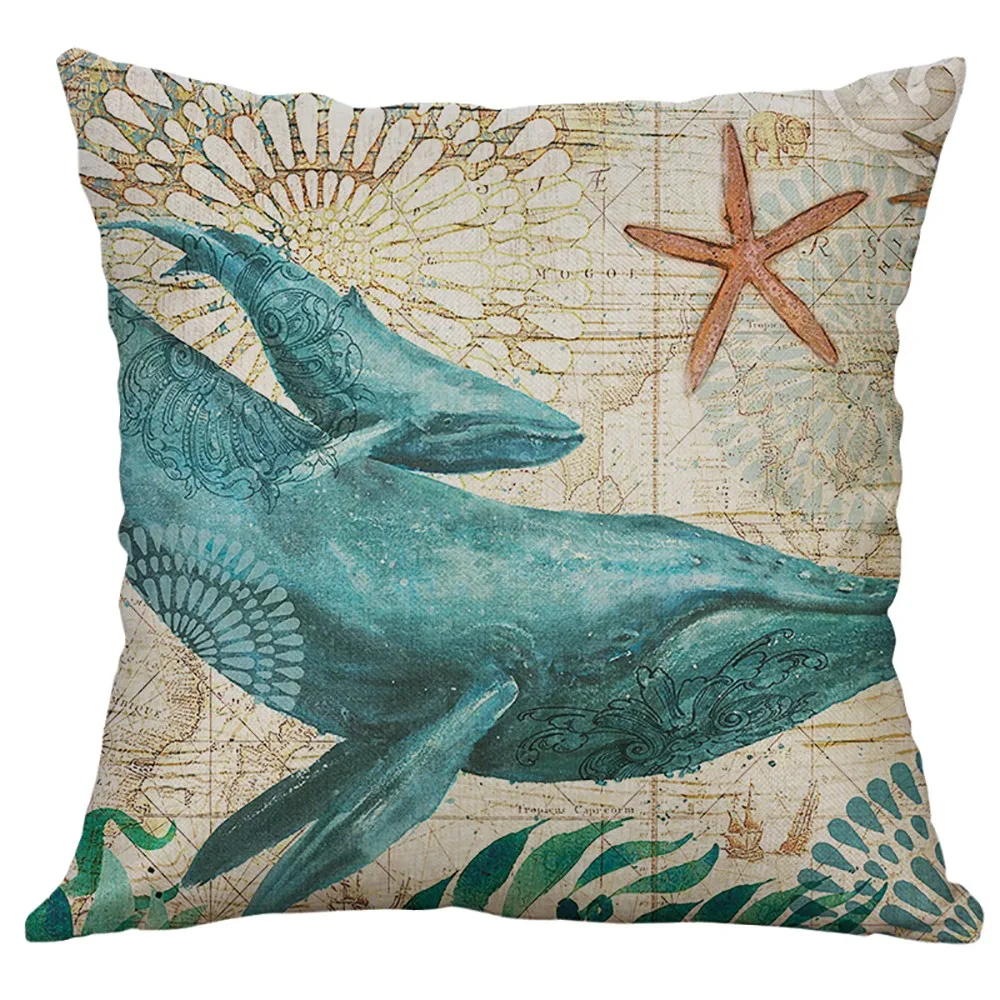 Hot Sale Creative Pattern Marine Life Coral Sea Turtle Seahorse Whale Octopus Cushion Cover High Quality Cushion Cover 45x45cm
Hot Sale Creative Pattern Marine Life Coral Sea Turtle Seahorse Whale Octopus Cushion Cover High Quality Cushion Cover 45x45cm