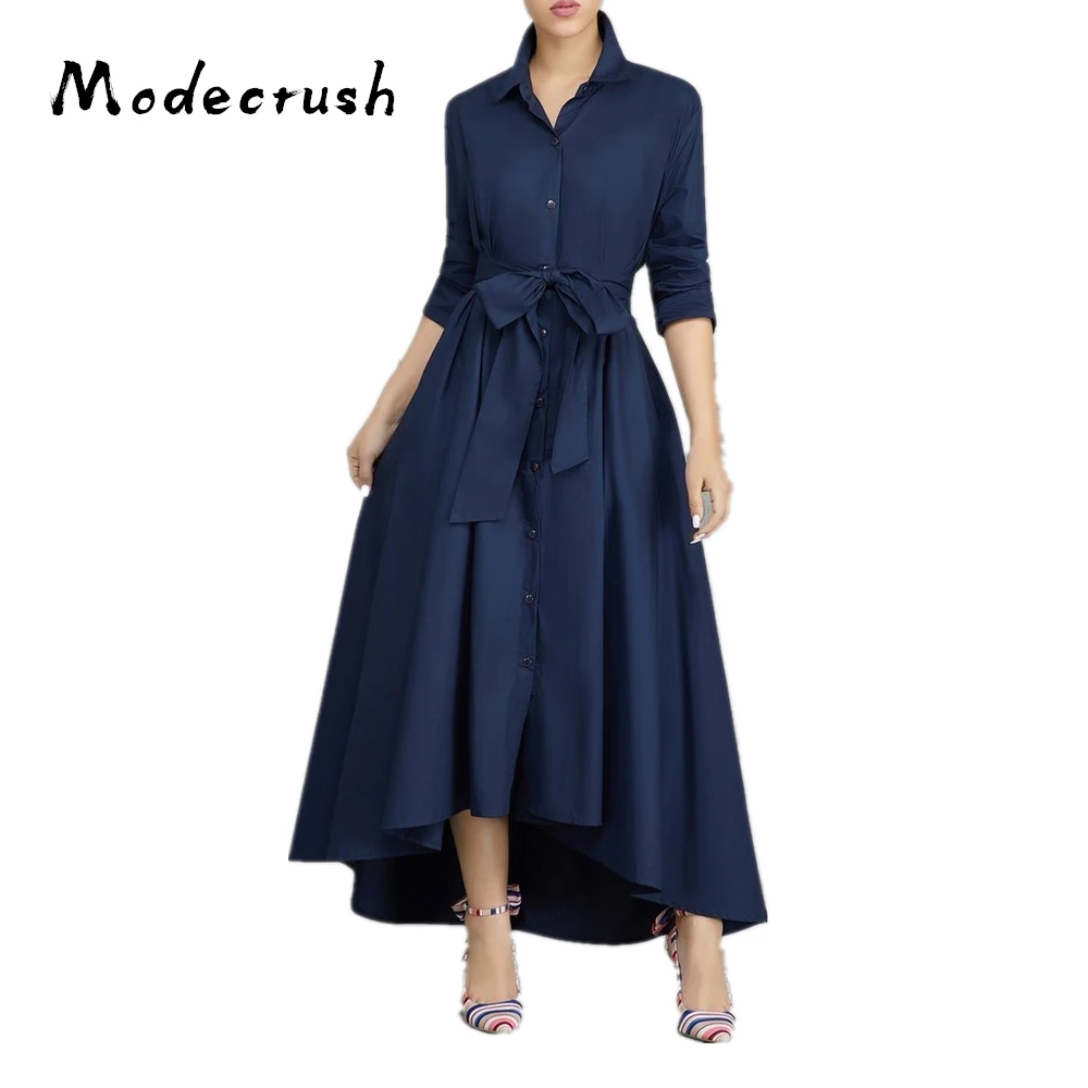 Modecrush Winter Asymmetric Long Dress Bowknot Waist Single Breasted Pleated Long Sleeve Single Breasted Flare Dress with Belt
Modecrush Winter Asymmetric Long Dress Bowknot Waist Single Breasted Pleated Long Sleeve Single Breasted Flare Dress with Belt