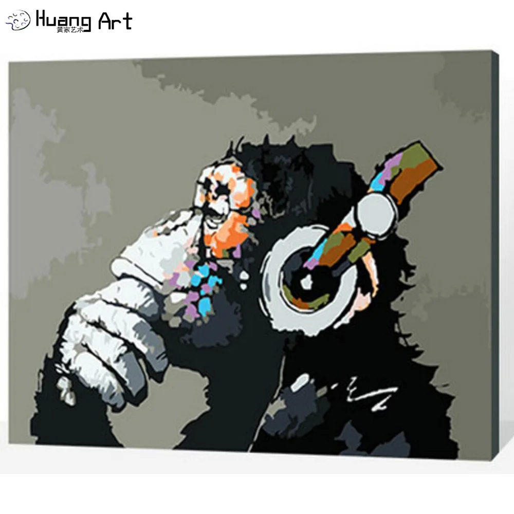 New Design Number Painting DIY Number Orangutans Oil Painting on Canvas Modern Digital Monkey Oil Painting as Unique Gift 
New Design Number Painting DIY Number Orangutans Oil Painting on Canvas Modern Digital Monkey Oil Painting as Unique Gift