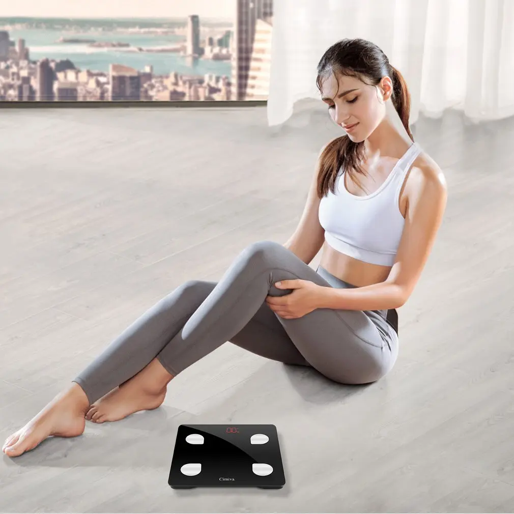 French version LESHP Body Fat Scale Smart BMI Scale Digital Bathroom Wireless Weight Scale Body Composition Analyzer
French version LESHP Body Fat Scale Smart BMI Scale Digital Bathroom Wireless Weight Scale Body Composition Analyzer