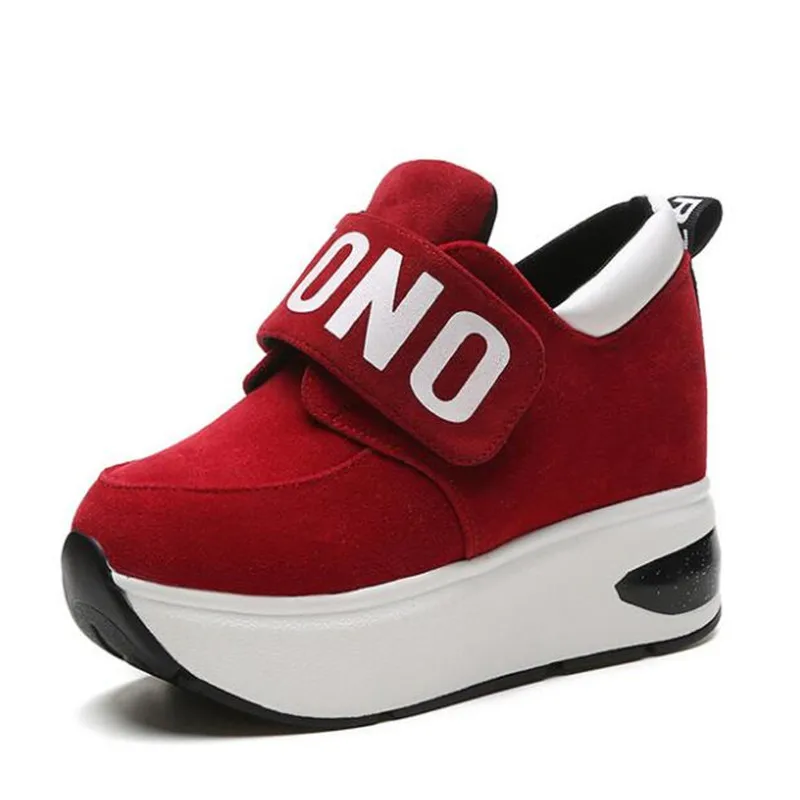 DIWEINI 2019 Black Red Platform Outdoor Shoes Hidden Heel Thick Sole Slip On Creepers Wedge Increase Shoes Ladies For Women
DIWEINI 2019 Black Red Platform Outdoor Shoes Hidden Heel Thick Sole Slip On Creepers Wedge Increase Shoes Ladies For Women
