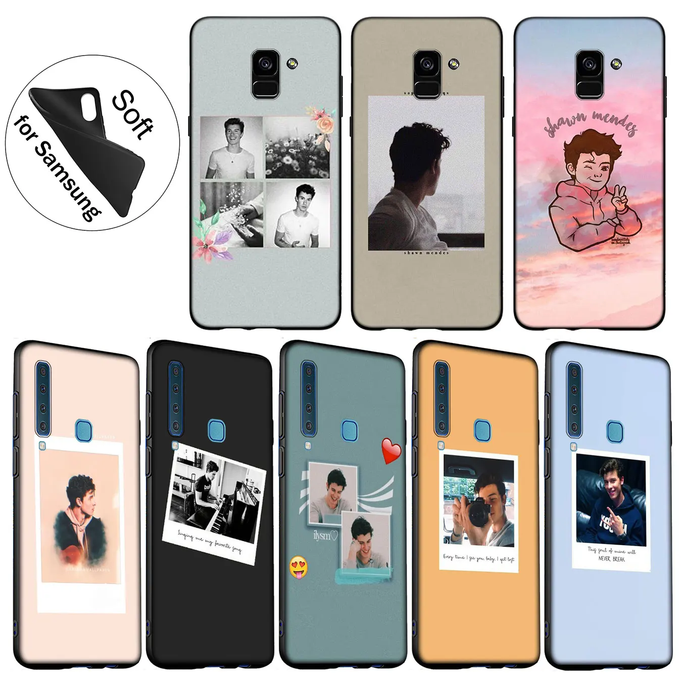 IYICAO Shawn Mendes Novelty Fundas Soft Silicone Case for Samsung Galaxy A6 Plus A9 A8 A7 2018 A3 A5 2016 2017 Note 9 8
IYICAO Shawn Mendes Novelty Fundas Soft Silicone Case for Samsung Galaxy A6 Plus A9 A8 A7 2018 A3 A5 2016 2017 Note 9 8