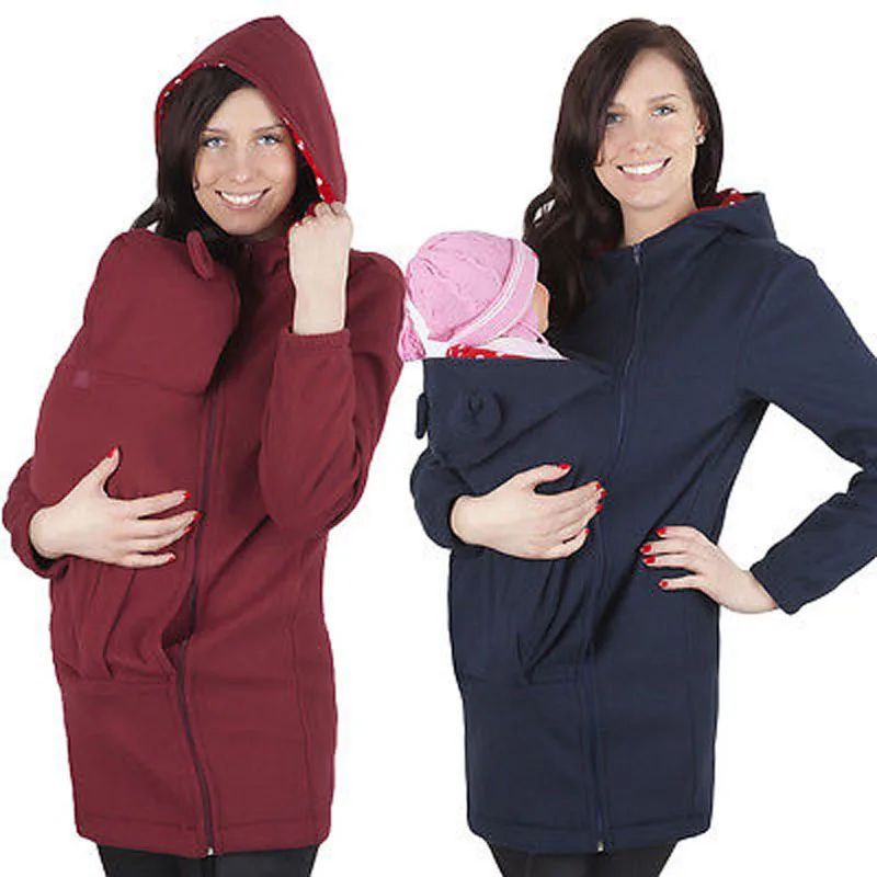 Fashion 2017 Winter Autumn Baby Carrier Jacket Kangaroo Warm Maternity Hoodies Outerwear Coat Maternity Clothes Plus Size M-3XL
Fashion 2017 Winter Autumn Baby Carrier Jacket Kangaroo Warm Maternity Hoodies Outerwear Coat Maternity Clothes Plus Size M-3XL