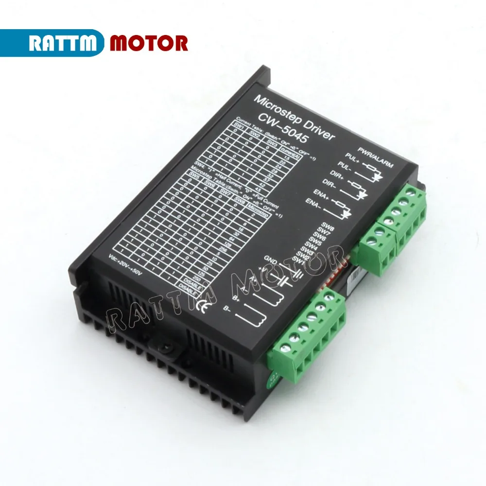 1pcs CW5045 stepper motor Driver stepping motor driver 50V/4.5A Microstep 256 for CNC Router milling Machine
1pcs CW5045 stepper motor Driver stepping motor driver 50V/4.5A Microstep 256 for CNC Router milling Machine