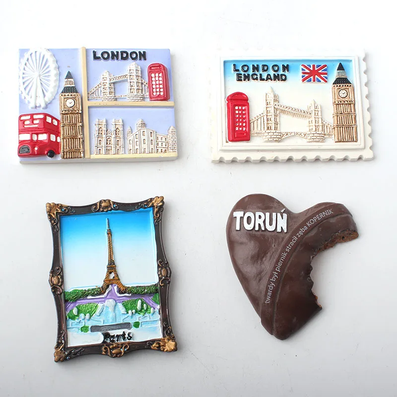 London Paris Torun resin Refrigerator Fridge Magnet Home Decoration Craft Souvenir Collection NEW
London Paris Torun resin Refrigerator Fridge Magnet Home Decoration Craft Souvenir Collection NEW