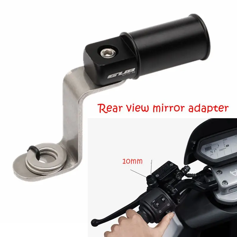New mobile phone bracket Aluminum alloy motorcycle Rear view mirror adapter bracket Hand held fixed adapter bracket
New mobile phone bracket Aluminum alloy motorcycle Rear view mirror adapter bracket Hand held fixed adapter bracket