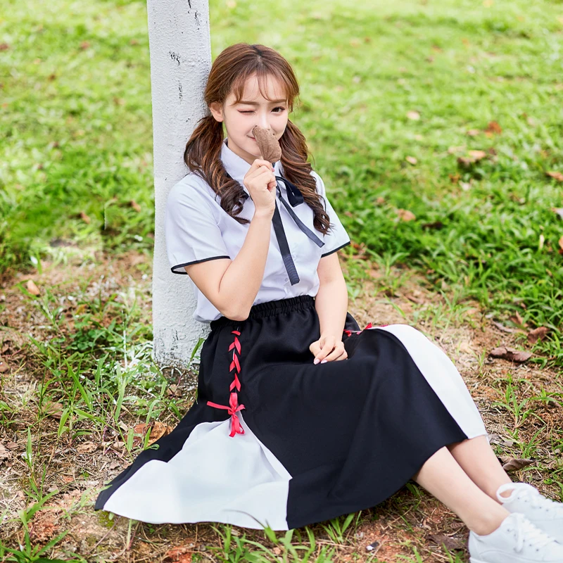 UPHYD Plus Size School Uniform Sailor Uniforms Short Sleeve T-shirt +Skirt Sexy Girls Japanese Cosplay Anime S-4XL
UPHYD Plus Size School Uniform Sailor Uniforms Short Sleeve T-shirt +Skirt Sexy Girls Japanese Cosplay Anime S-4XL