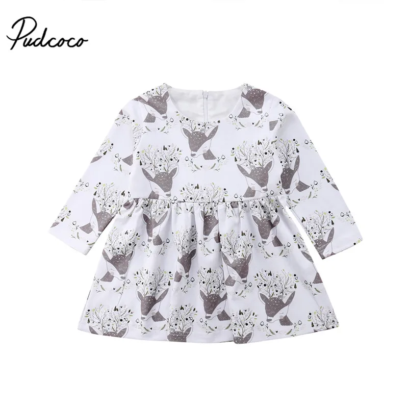Christmas Kids Toddler Baby Girls Dress Costume Party Floral Reindeer Print Long Sleeve Dresses Xmas Casual Cotton Outfits1-5Y
Christmas Kids Toddler Baby Girls Dress Costume Party Floral Reindeer Print Long Sleeve Dresses Xmas Casual Cotton Outfits1-5Y