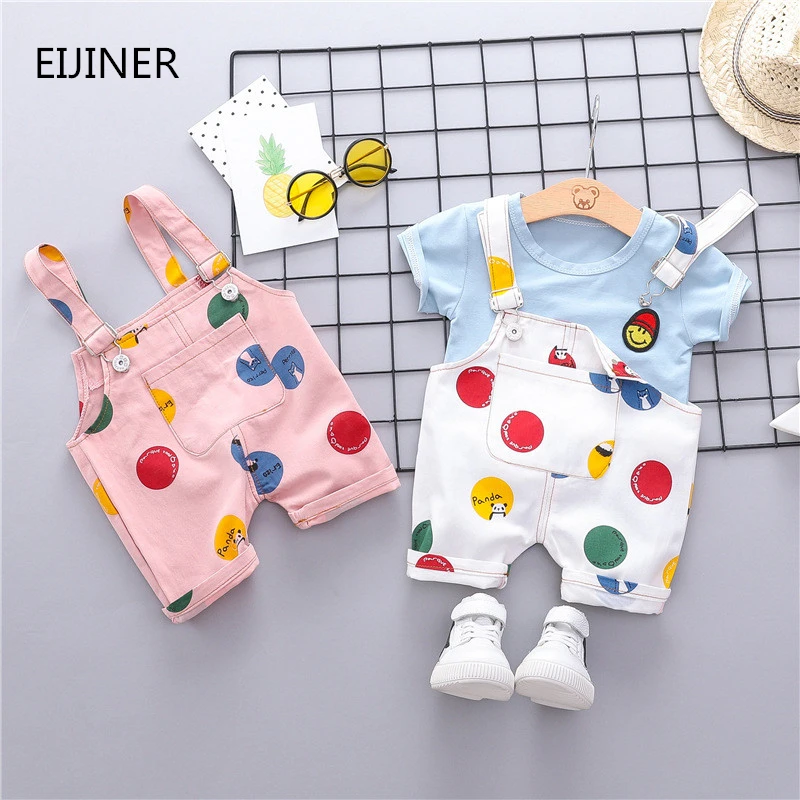Print Children's Sets Infant Kids Boys Clothes Children Clothing Sets Summer Baby Girls Clothes T-Shirt+Bib Shorts Pant
Print Children's Sets Infant Kids Boys Clothes Children Clothing Sets Summer Baby Girls Clothes T-Shirt+Bib Shorts Pant