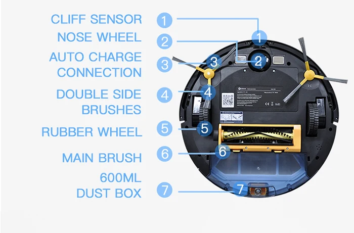 NEATSVOR X500 1800PA Robot Vacuum Cleaner for Wet or Dry Mopping with Map Navigation and Anti Collision Feature 27 NEATSVOR X500 1800PA Robot Vacuum Cleaner for Wet or Dry Mopping with Map Navigation and Anti Collision Feature 32