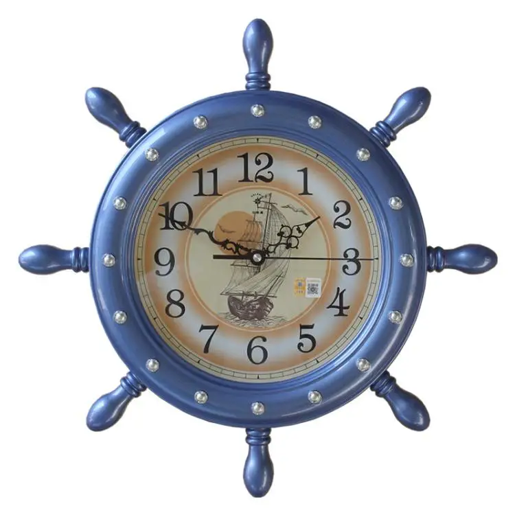 Children watch real creative Mediterranean rudder mute big clock watch, quartz clock bedroom living room
Children watch real creative Mediterranean rudder mute big clock watch, quartz clock bedroom living room