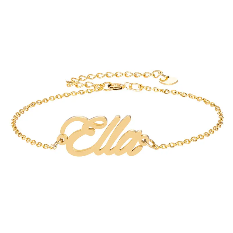 Design Name Ella Bracelets for Women Personalize Charm Girl Jewelry Pulseira Masculina Handwriting Words Christmas Gift
Design Name Ella Bracelets for Women Personalize Charm Girl Jewelry Pulseira Masculina Handwriting Words Christmas Gift