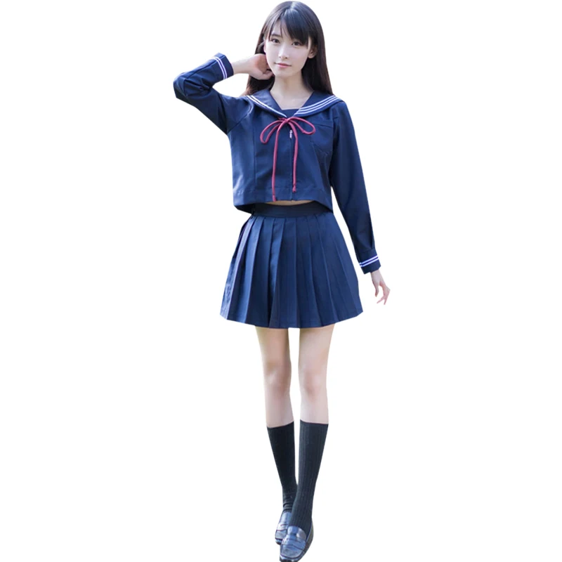 Japanese/Korean Sailor Suit Cosplay Costumes School Uniforms Cute Girls Student Clothing Top+Skirts+Bow-Tie 2019 New Spring
Japanese/Korean Sailor Suit Cosplay Costumes School Uniforms Cute Girls Student Clothing Top+Skirts+Bow-Tie 2019 New Spring