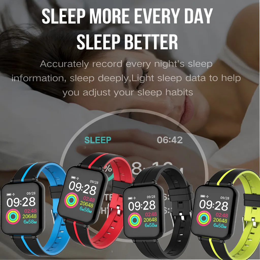 Smart Watch Android iOS Fitness Calorie Heart Rate Monitor Wristband Smart Watch Bluetooth Android iOS Sport Tracker Reminder
Smart Watch Android iOS Fitness Calorie Heart Rate Monitor Wristband Smart Watch Bluetooth Android iOS Sport Tracker Reminder