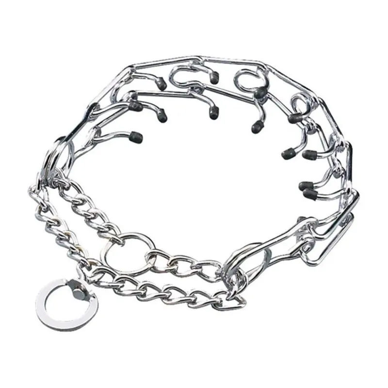 Prong Collar Pinch Choke Chain Dog Training Guardian Gear Rubber Necklet X9263 | Дом и сад